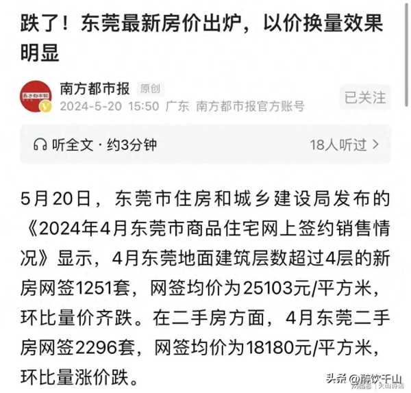 东莞房价彻底爆了?一夜涨价72万!