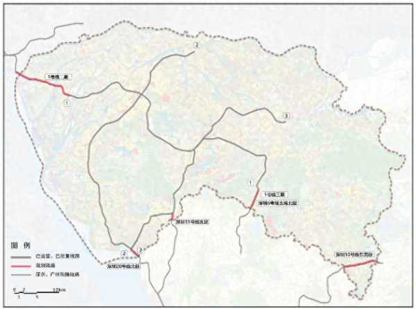深圳四条地铁线拟延伸直达东莞